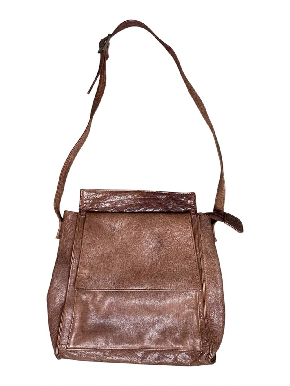 Wilson’s Leather brown leather crossbody bag purse